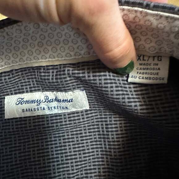 Gray Tommy Bahama Sarasota Stretch Ventura Coast IslandZone Shirt, - Picture 2 of 8